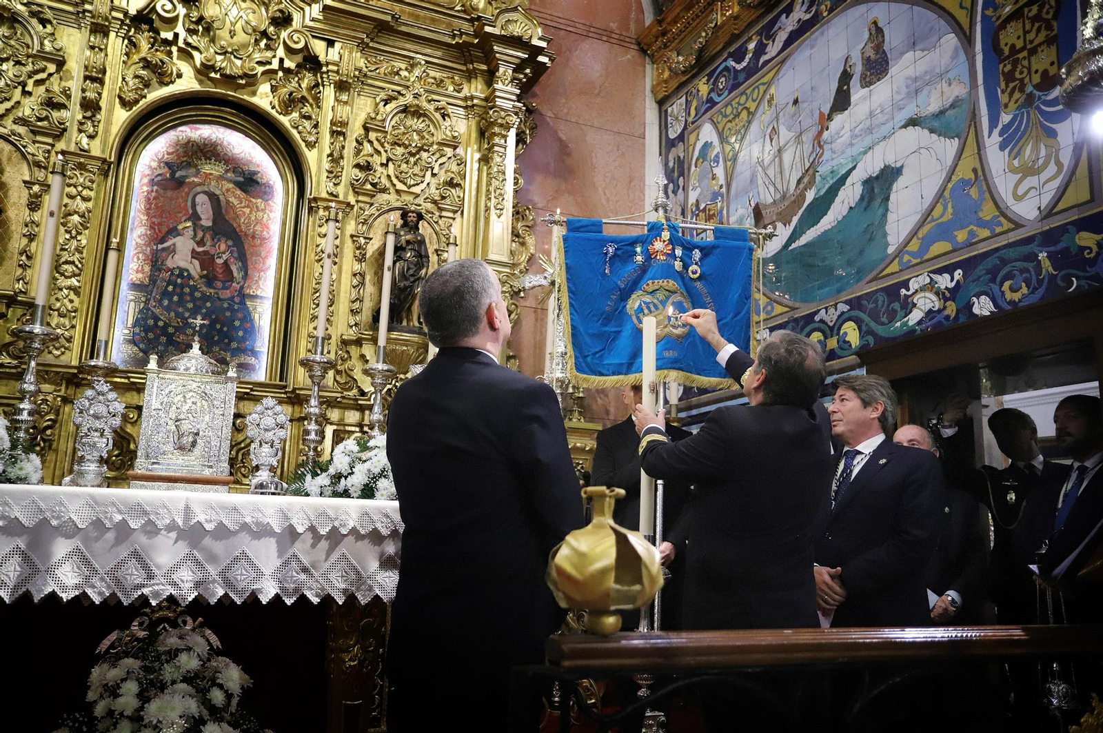 Imágenes de la rememoración del Voto Colombino en el santuario de La Cinta