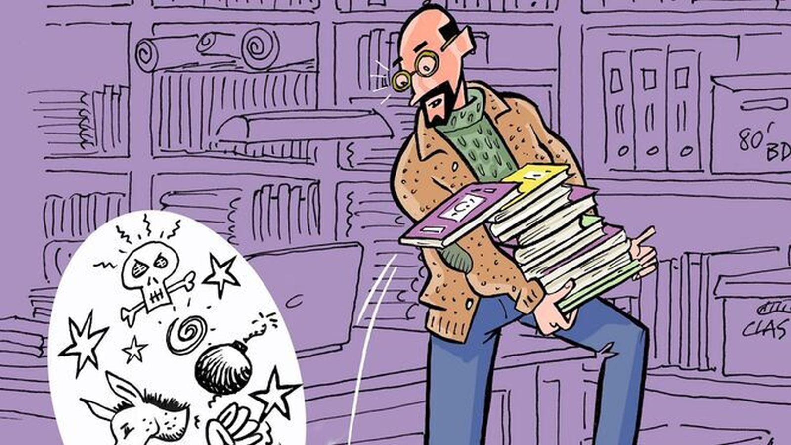 Cartel del primer simposio Tebeosfera, en el Espacio Santa Clara