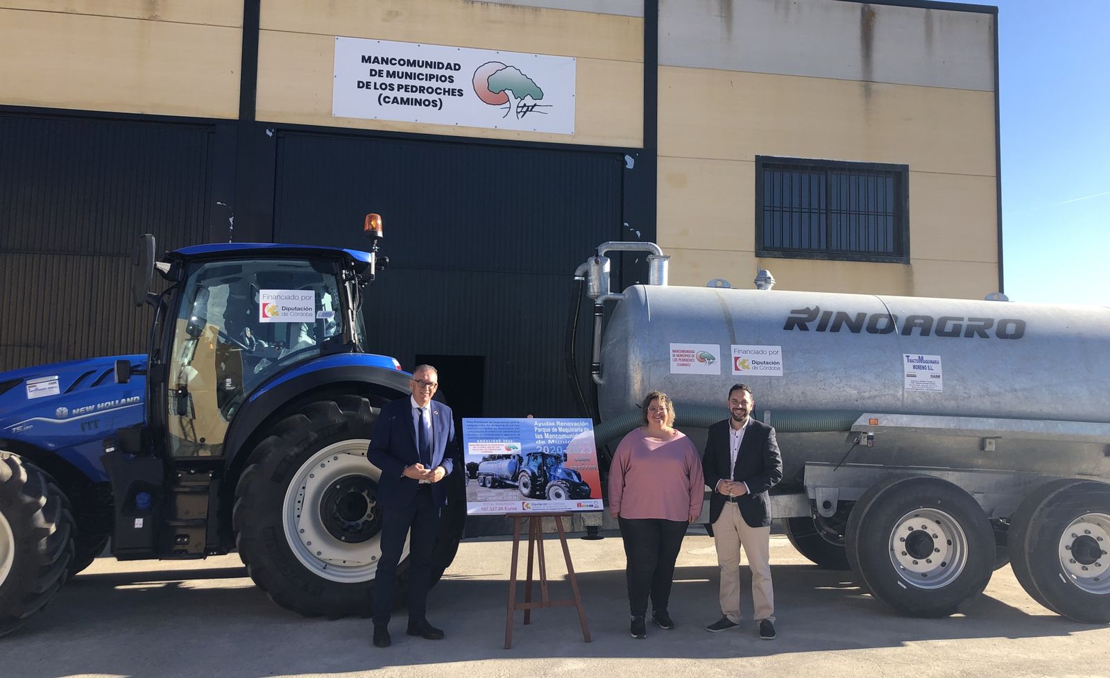 Presentación de la maquinaria adquirida.