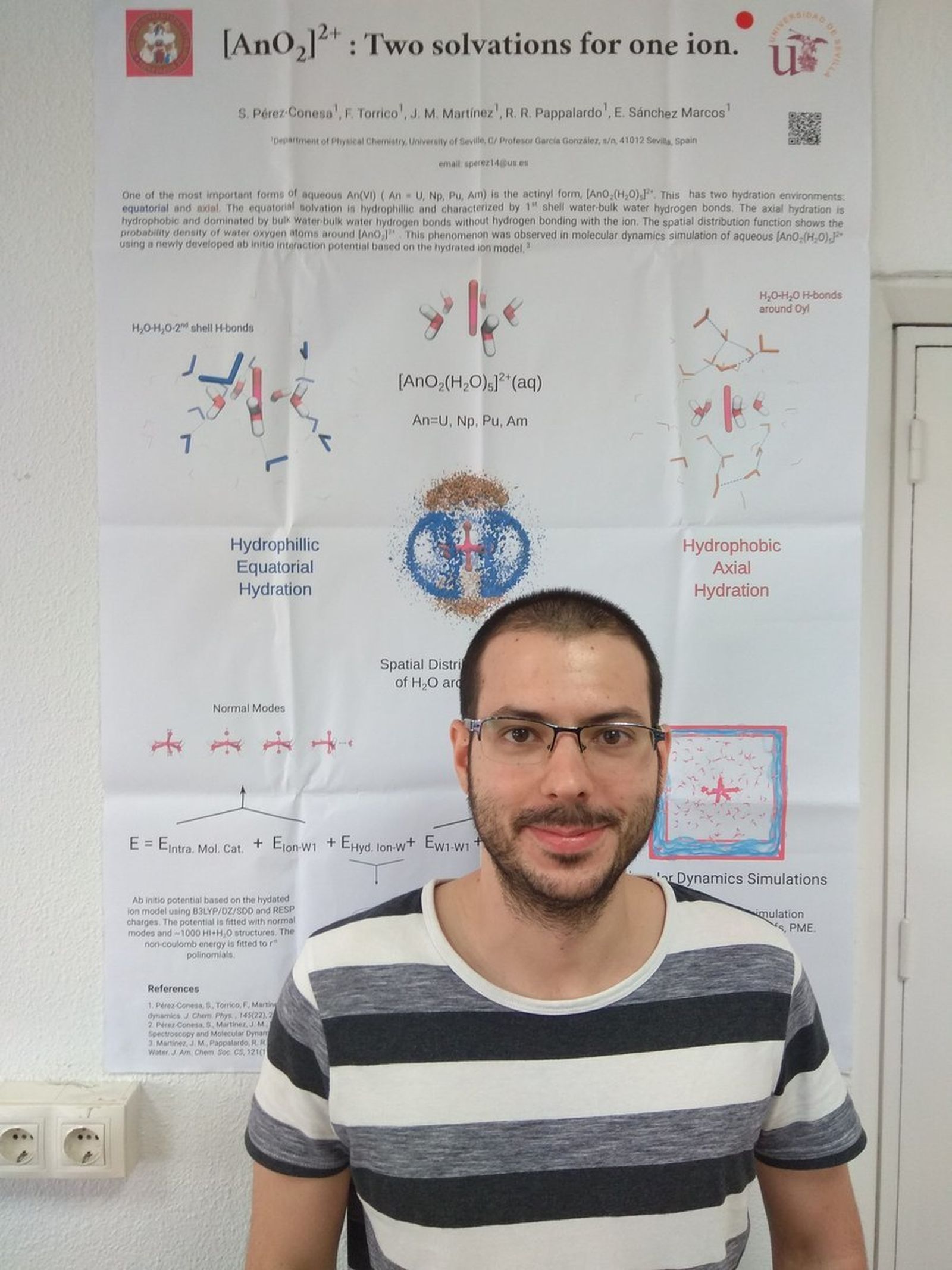 Sergio Pérez Conesa ha ganado el premio al mejor artículo de un investigador joven de Física Atómica y Molecular.