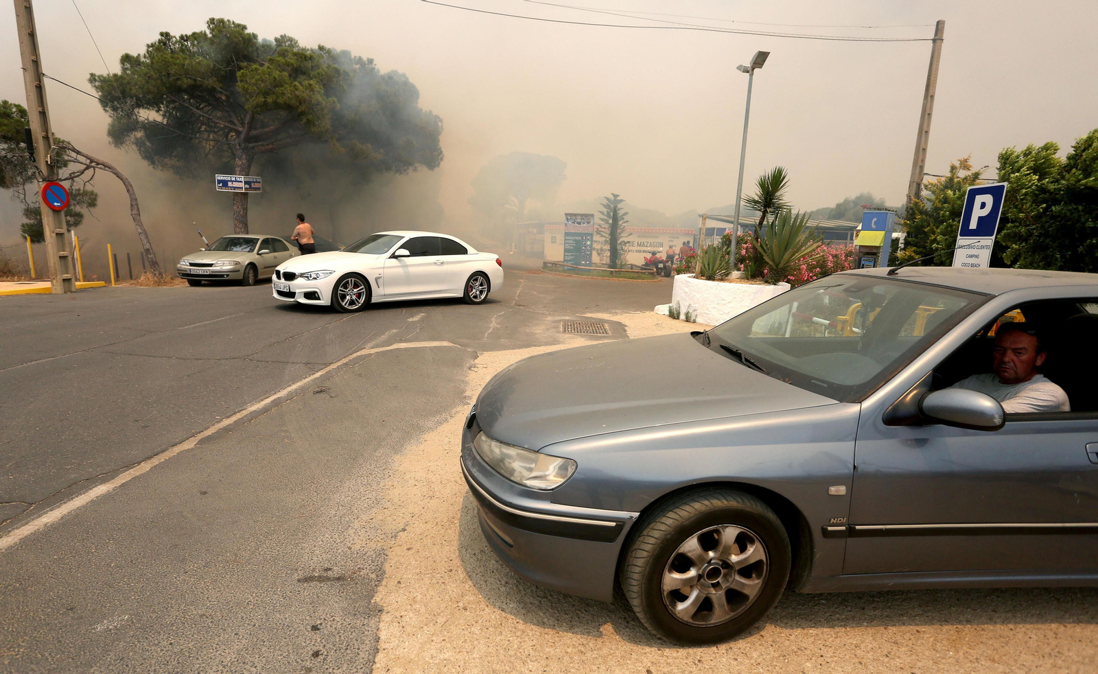 Las consecuencias del incendio en Mazagón