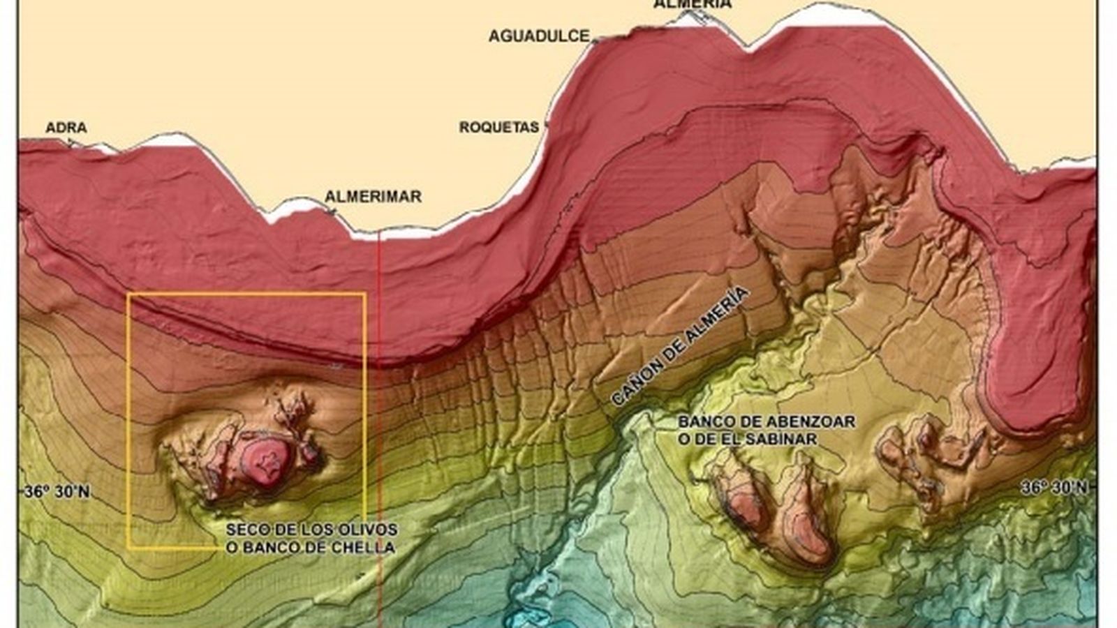 Otro de los mapas incluidos en los registros realizados en la zona almeriense