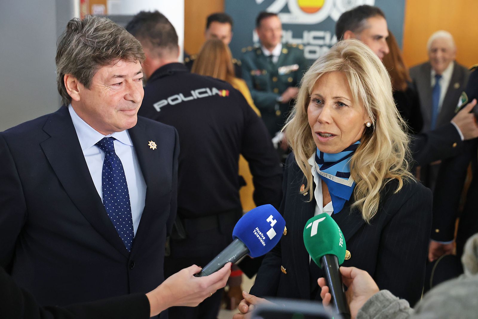 Imágenes del descubrimiento de un mosaico en la comisaria de la Policia Nacional