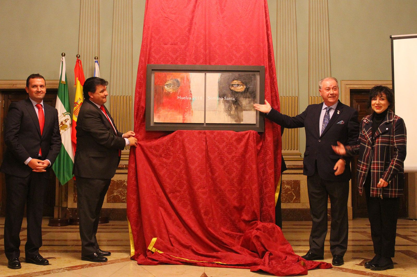 Imágenes de la presentación del cartel de la Semana Santa 2018
