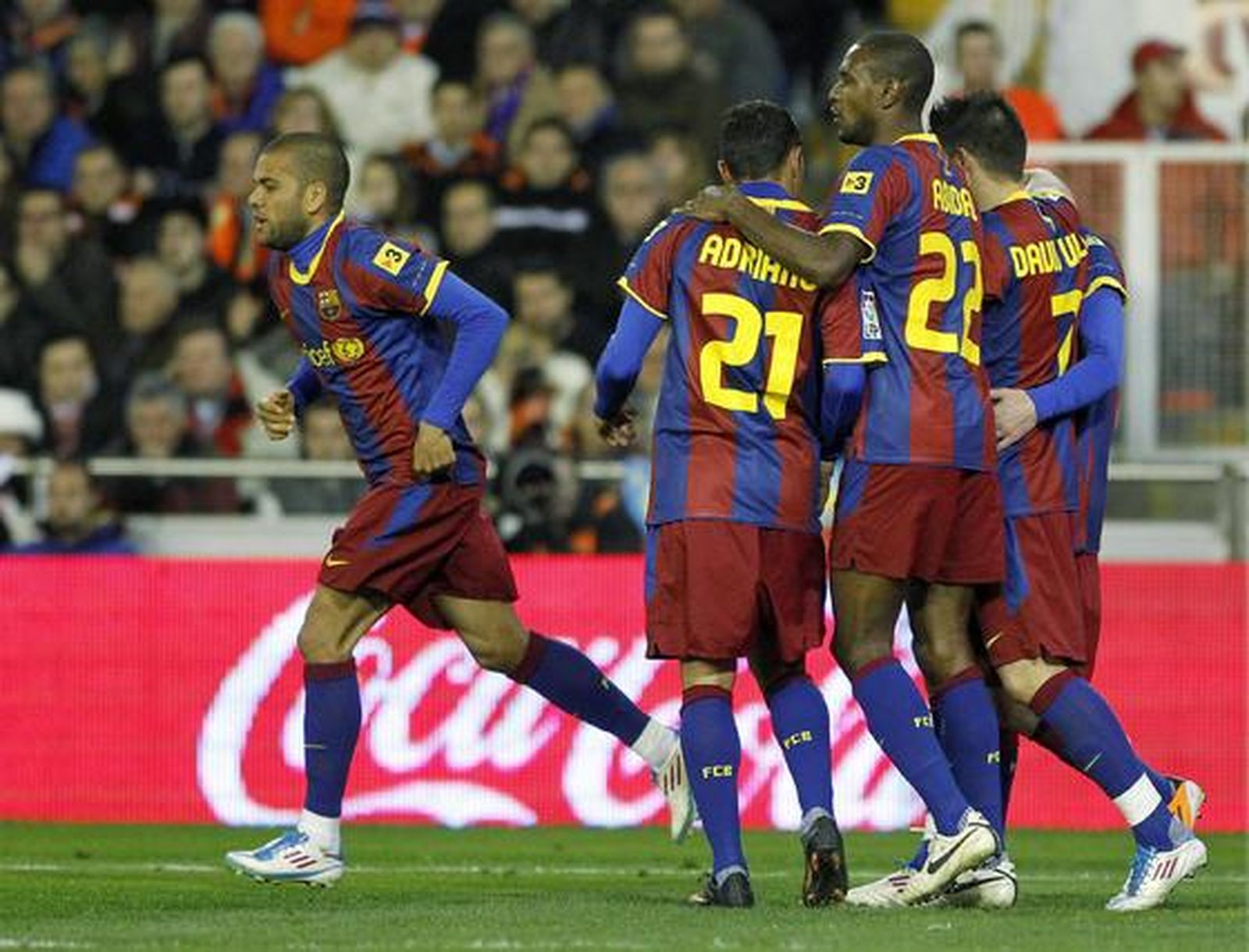 El Barcelona consigue una trabajada victoria en Mestalla.

Foto: AFP/ Reuters