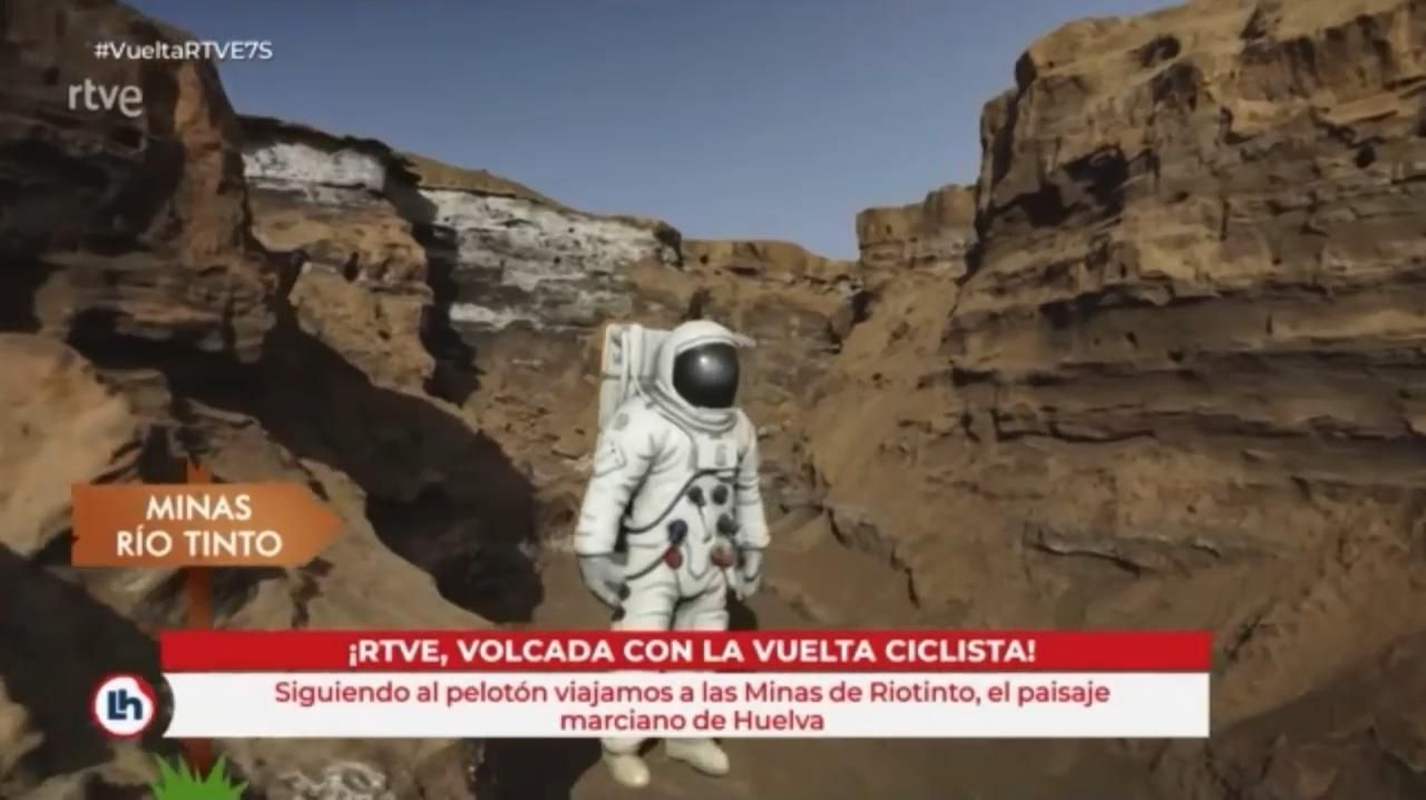 El paisaje marciano de Riotinto se muestra ante España en 'La Vuelta'