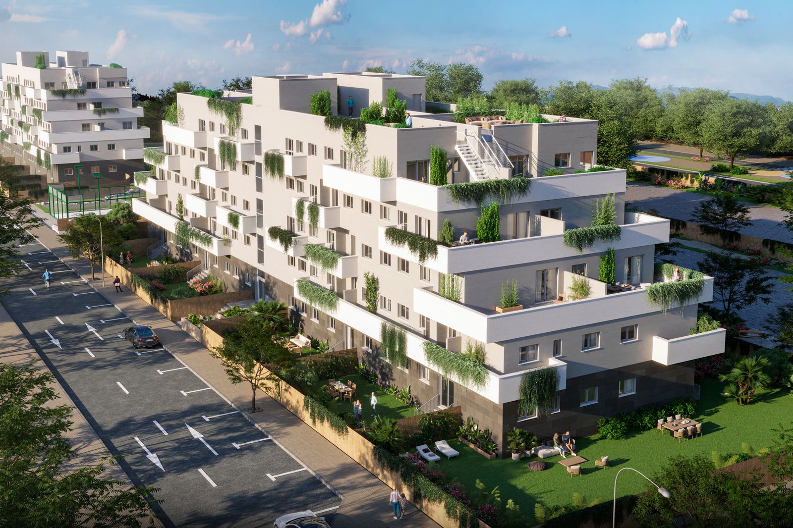 Una imagen virtual del proyecto de nuevas viviendas en San José del Pino.