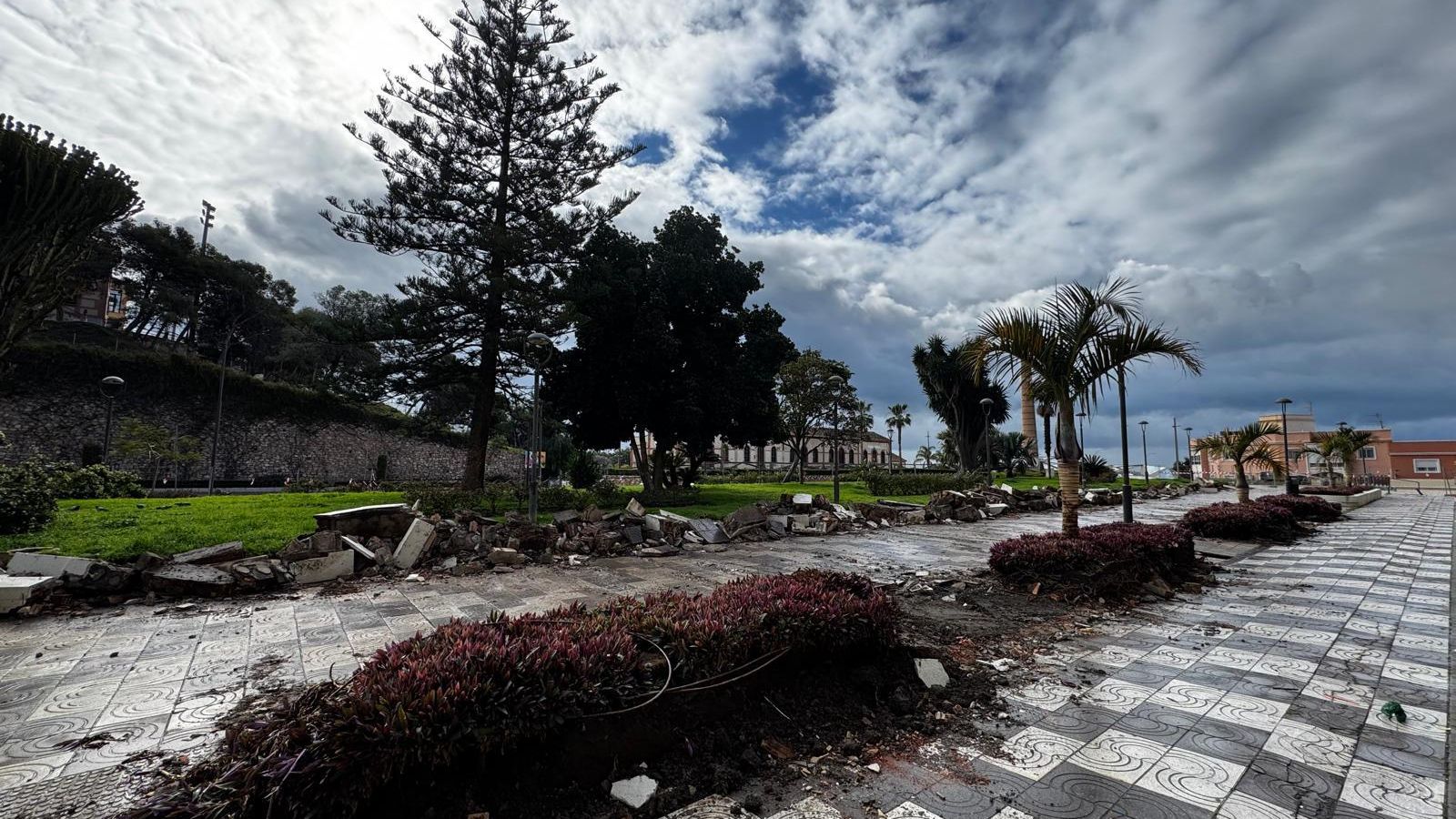 Vista de una parte del paseo