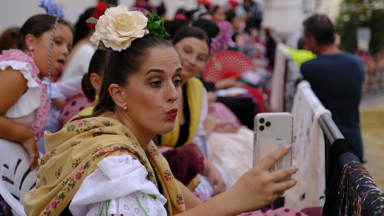 La popular carrera de cintas a caballo de las Fiestas de Mojácar, en imágenes