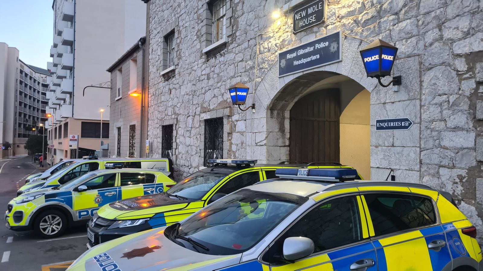La Comisaría de la Policía de Gibraltar.