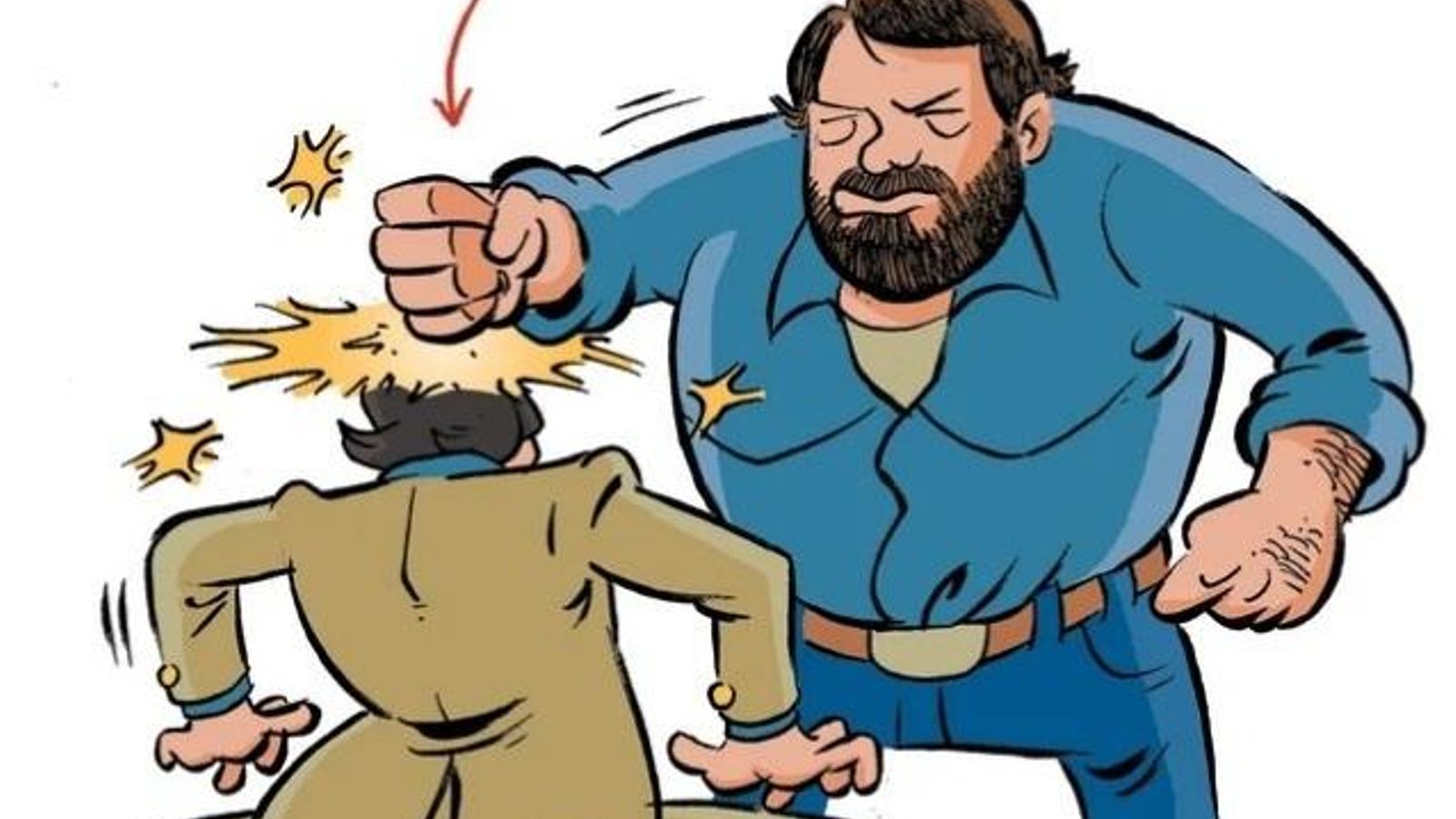 El célebre puñetazo vertical de Bud Spencer