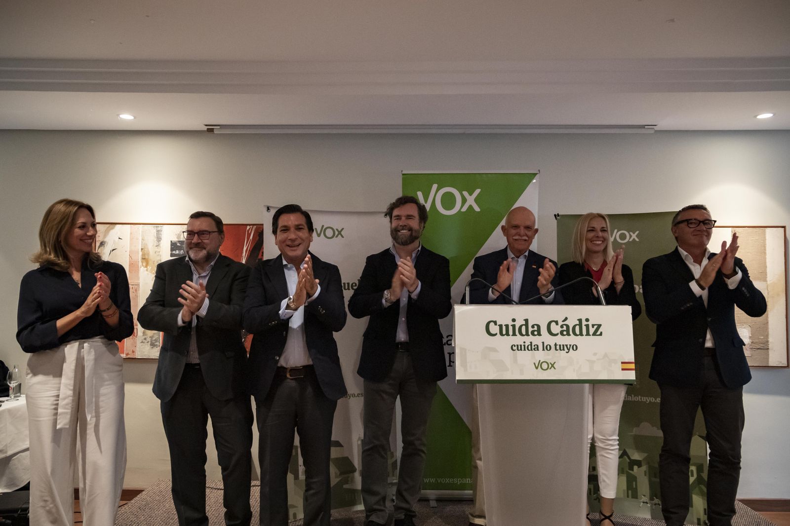 Espinosa de los Monteros, en un mitin de Vox en Jerez