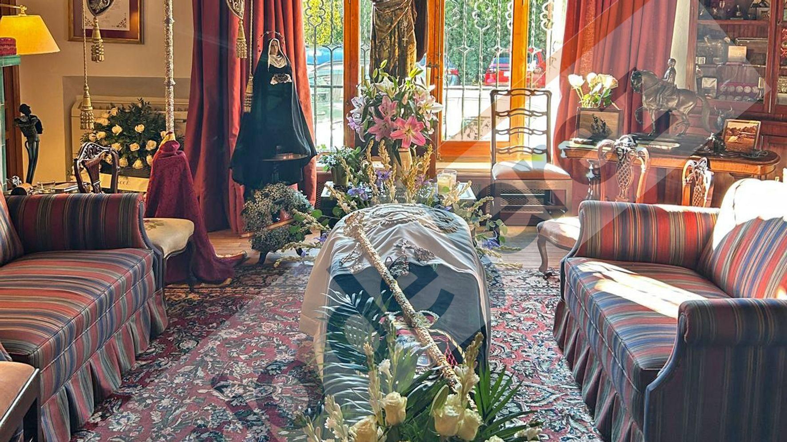 Capilla ardiente de Álvaro Domecq en Jerez.