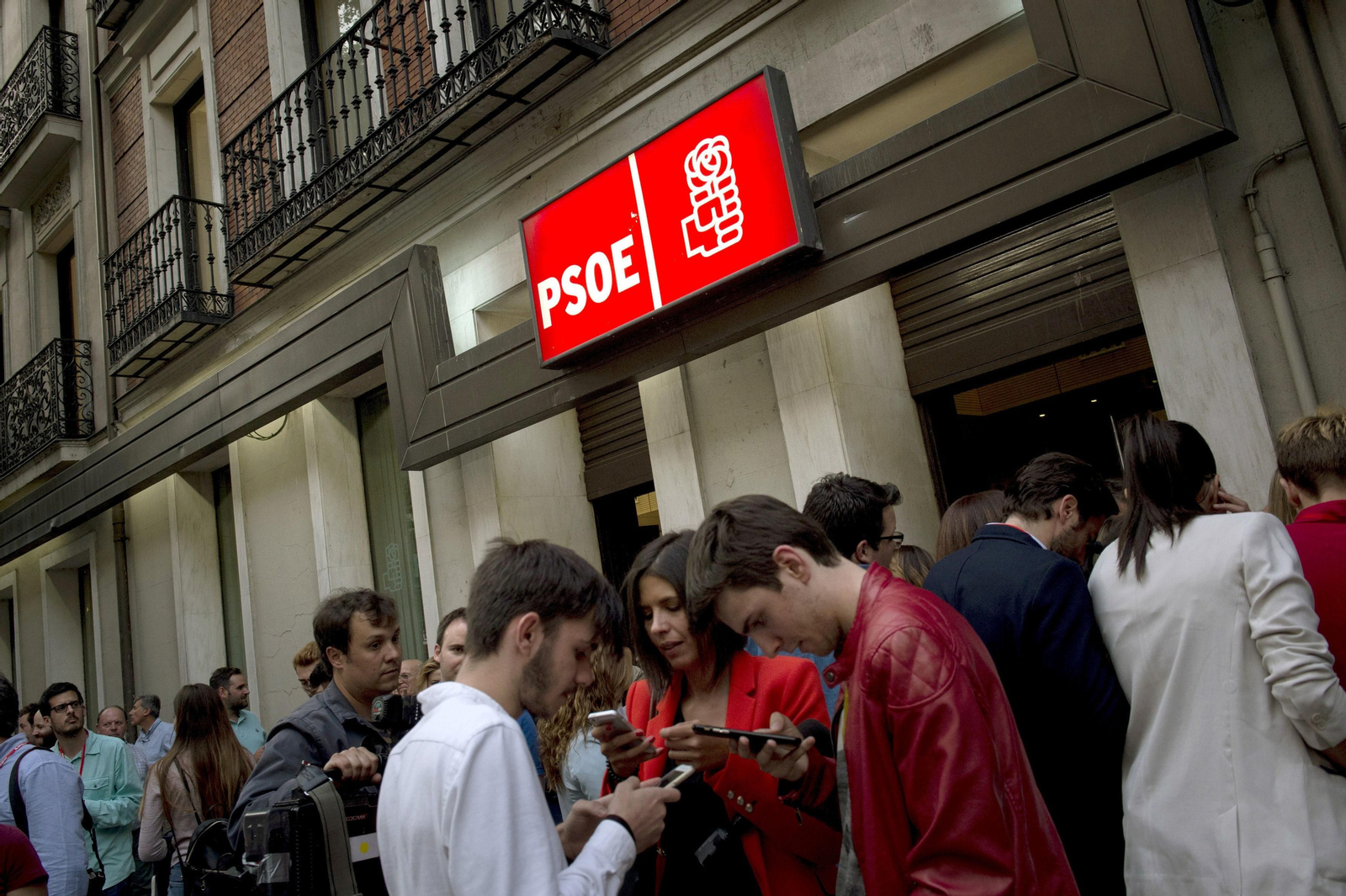 La jornada electoral de la primarias socialistas, en imágenes.