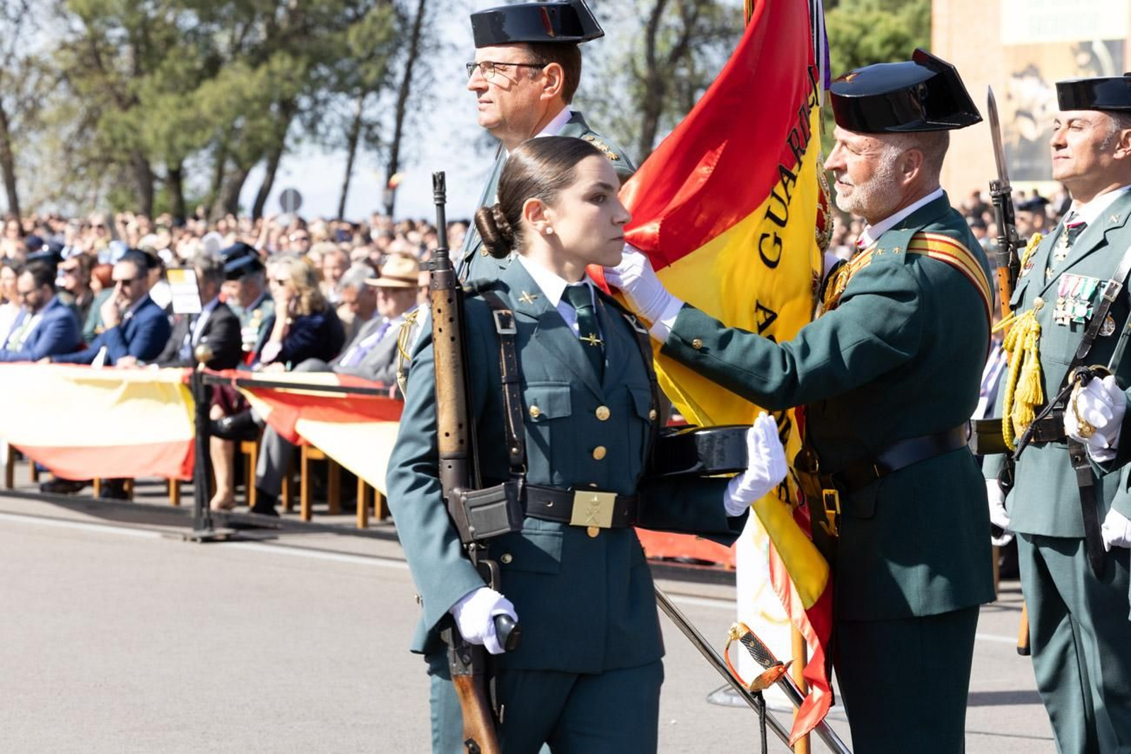 Acto de jura de bandera de la 130ª promoción de guardias civiles de la Academia de Baeza