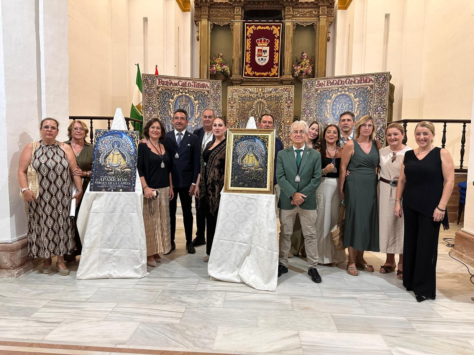 Presentación del cartel del aniversario de la aparición de la Virgen de la Cabeza.