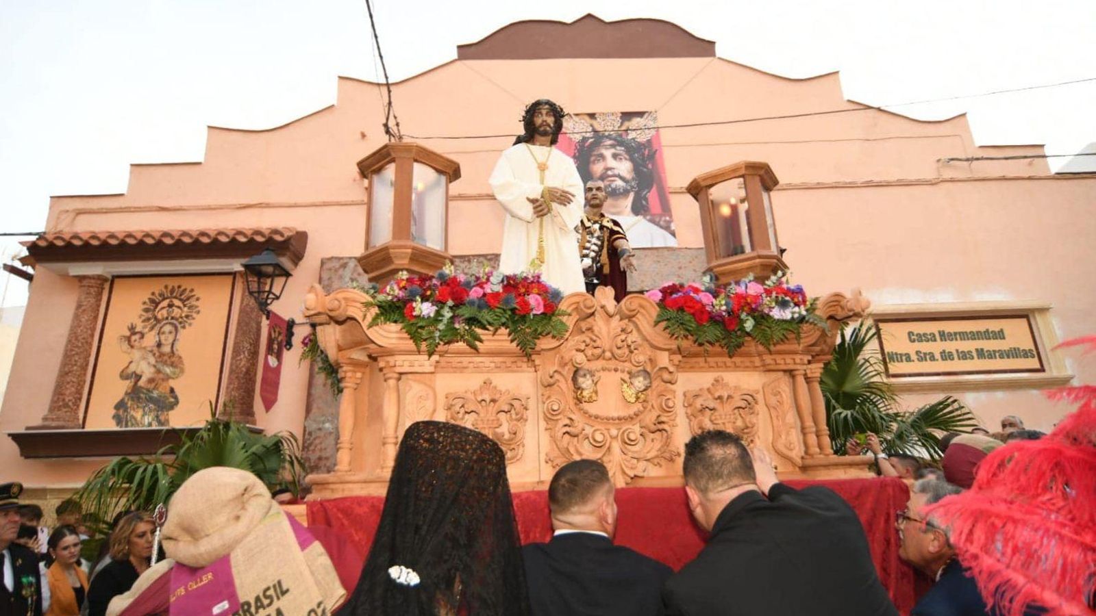 Jesús de la Humildad y la Paciencia en el Sábado de Pasión en Cuevas del Almanzora. Jesús de la Humildad y la Paciencia en el Sábado de Pasión en Cuevas del Almanzora.