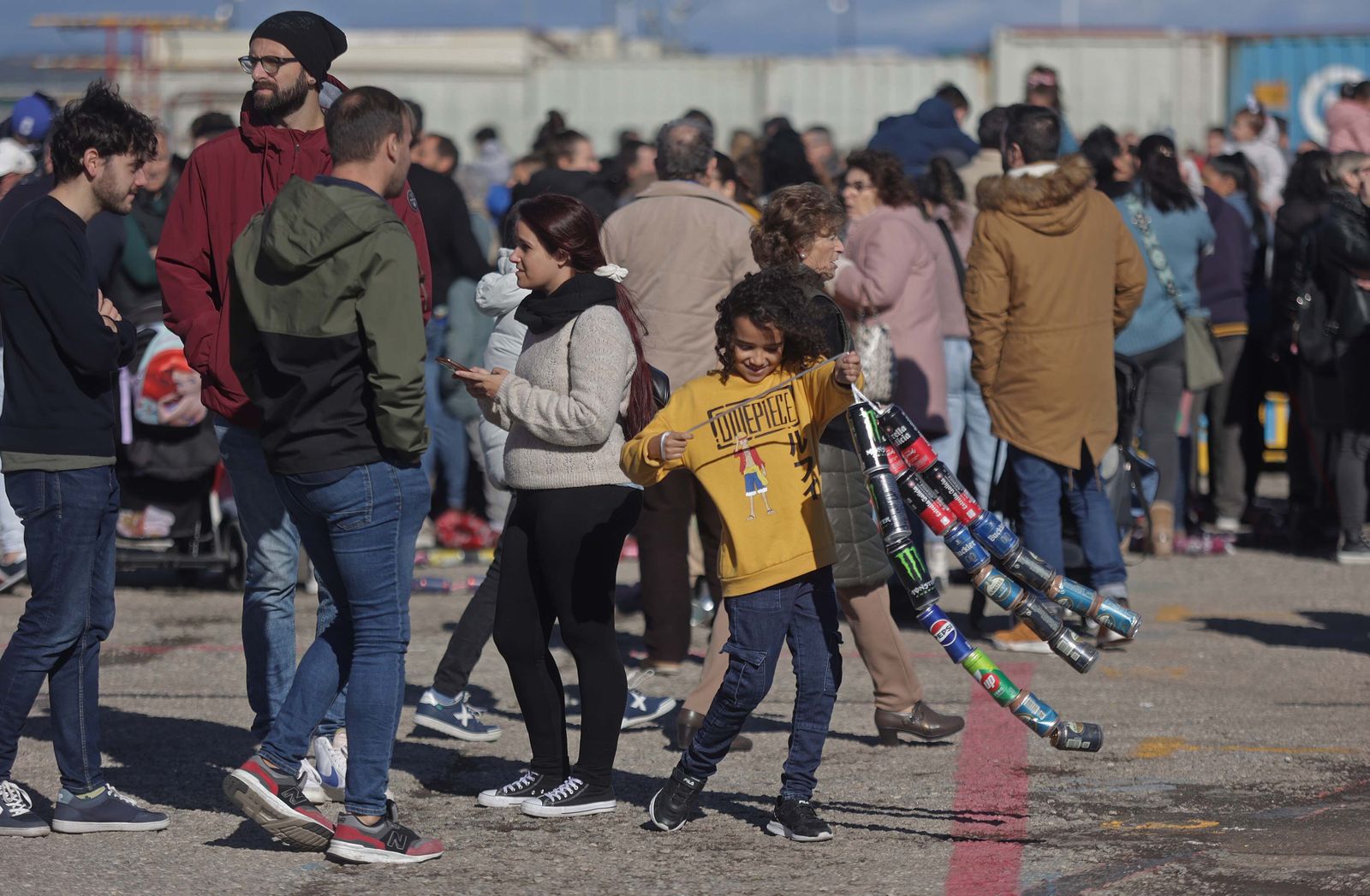 Fotos del arrastre de latas en Algeciras