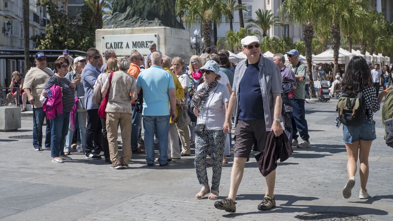 Turistas en la plaza de San Juan de Dios, el pasado verano.