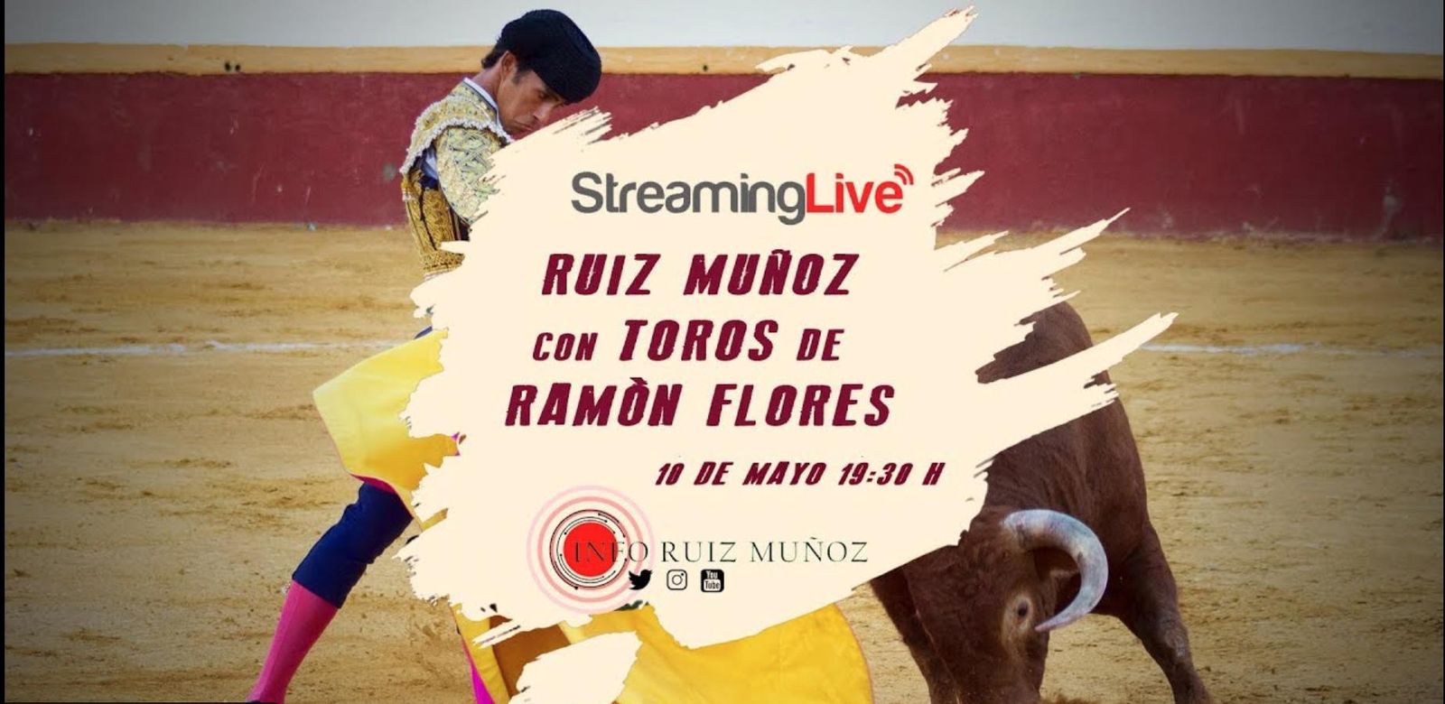 Cartel promocional de la novillada en 'streaming'.