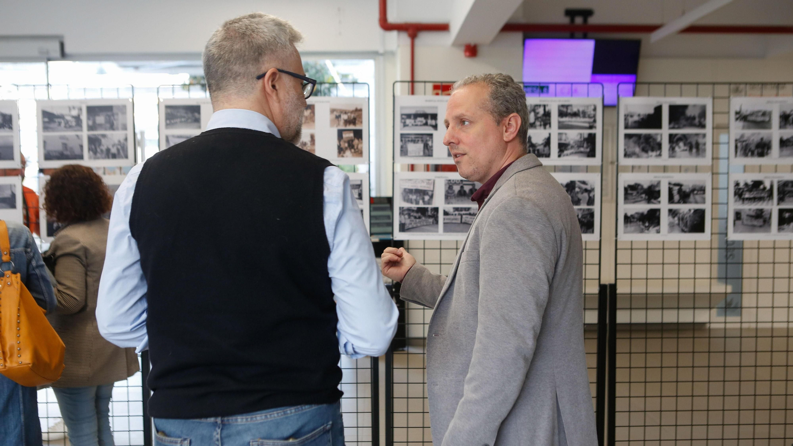 Fotos de la exposición y conferencia sobre el movimiento obrero en el Campo de Gibraltar