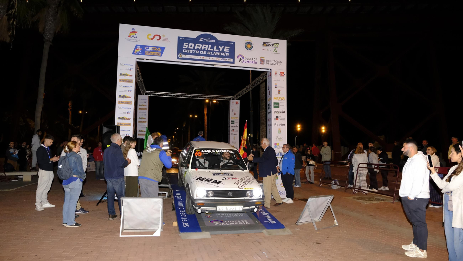 La salida de la 50 edición del Rallye Costa de Almería, en imágenes