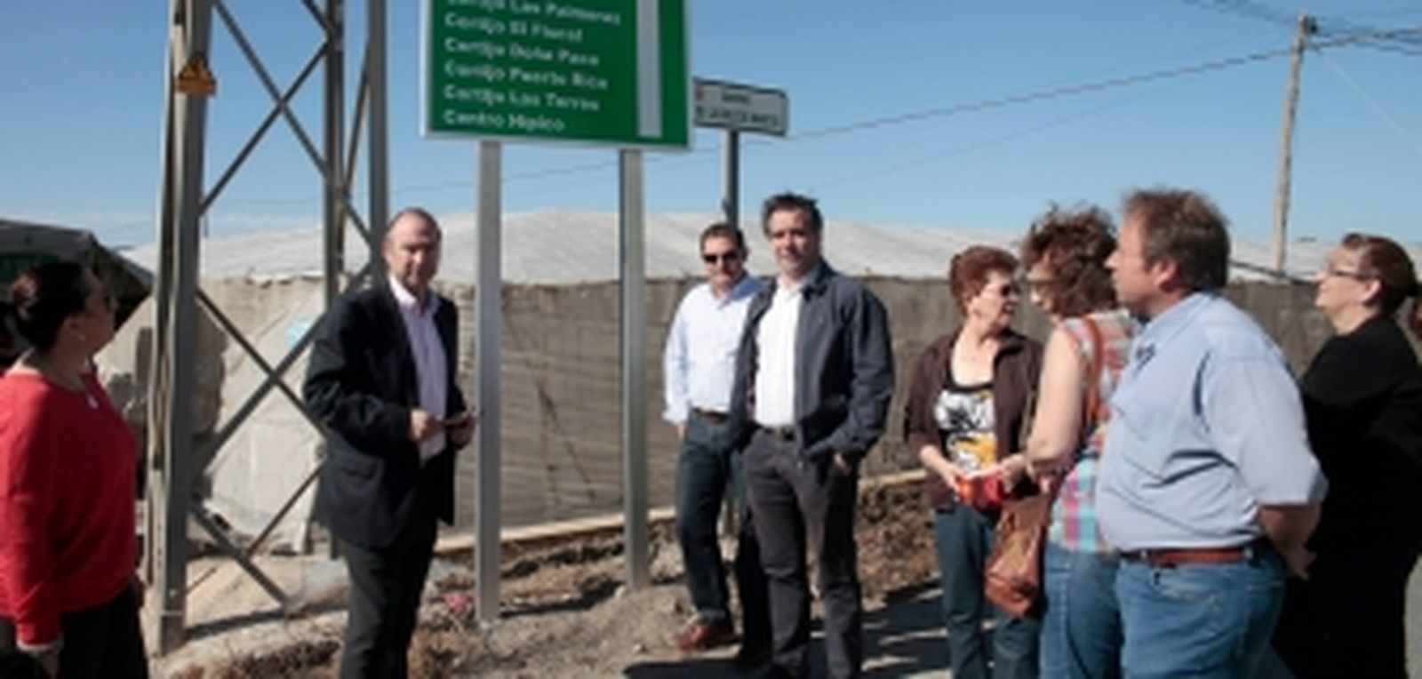El alcalde visita la señalización de la Vega de Allá tras la conclusión de los trabajos