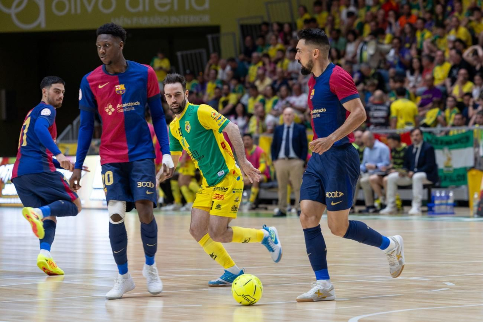 El triunfo del Barça ante el Jaén FS en el Olivo Arena