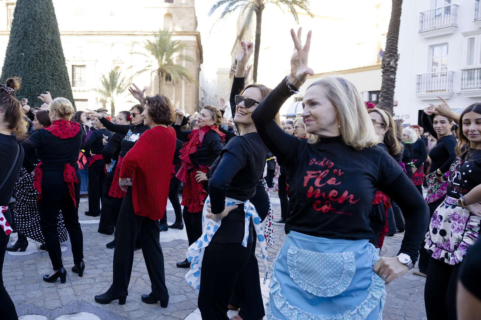 Búscate en las imágenes del flashmob del Día del Flamenco