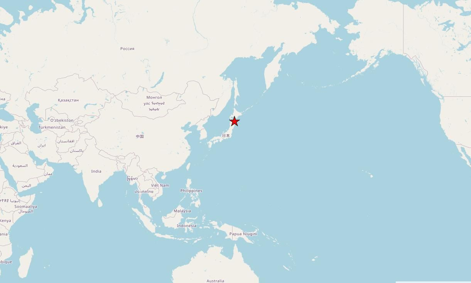 Un terremoto de magnitud 7,6 sacude el norte de Japón y activa una alerta por tsunami.