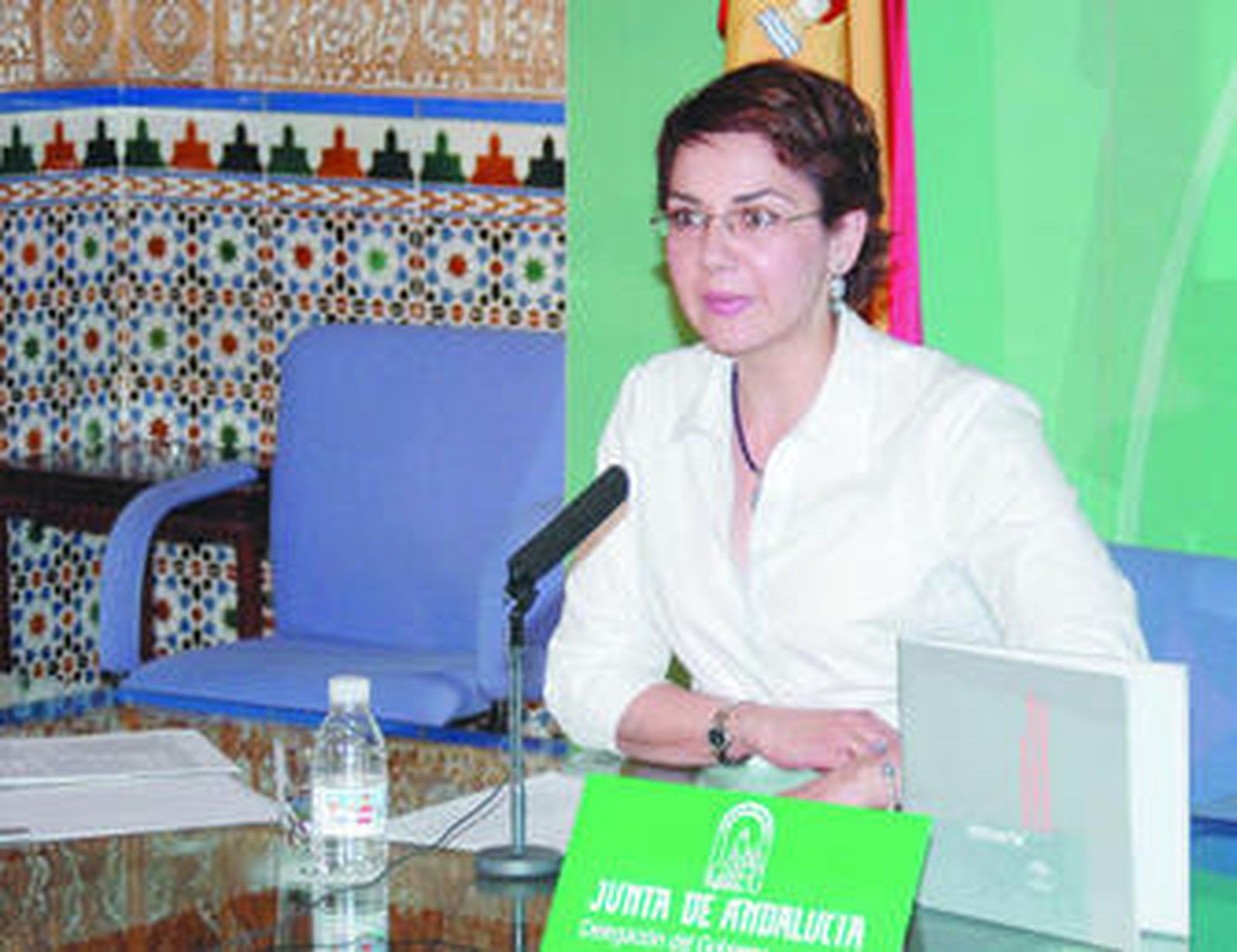 Ana Celia Soler durante una de las ruedas de prensa que ha ofrecido en estos años como delegada de Cultura.