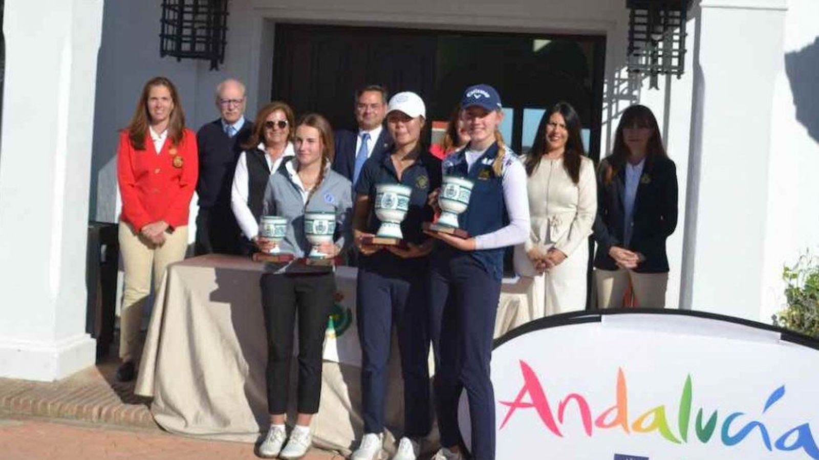 Las mejores clasificadas de la categoría femenina, cuya competición se celebró en La Cañada