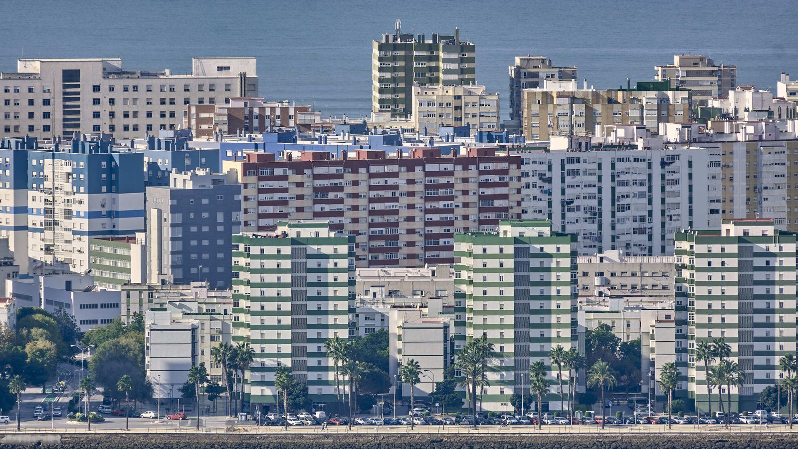 Vista desde la torre de Endesa en Puerto Real.