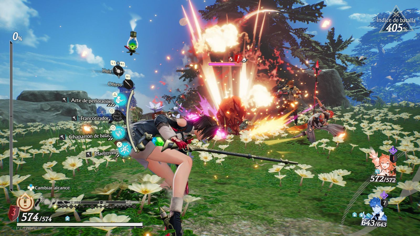 Cada acción dentro del combate está animada, lo que le resta dinamismo