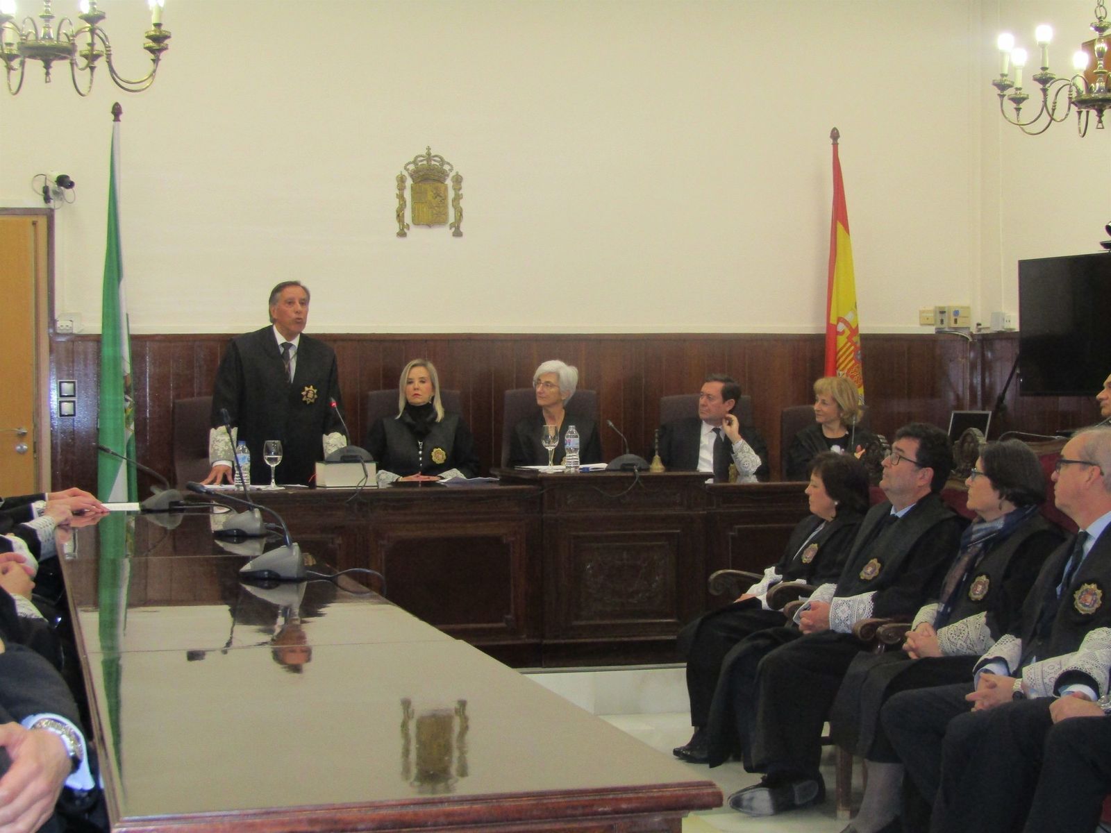 Alfredo Flores, en el acto de toma de posesión.