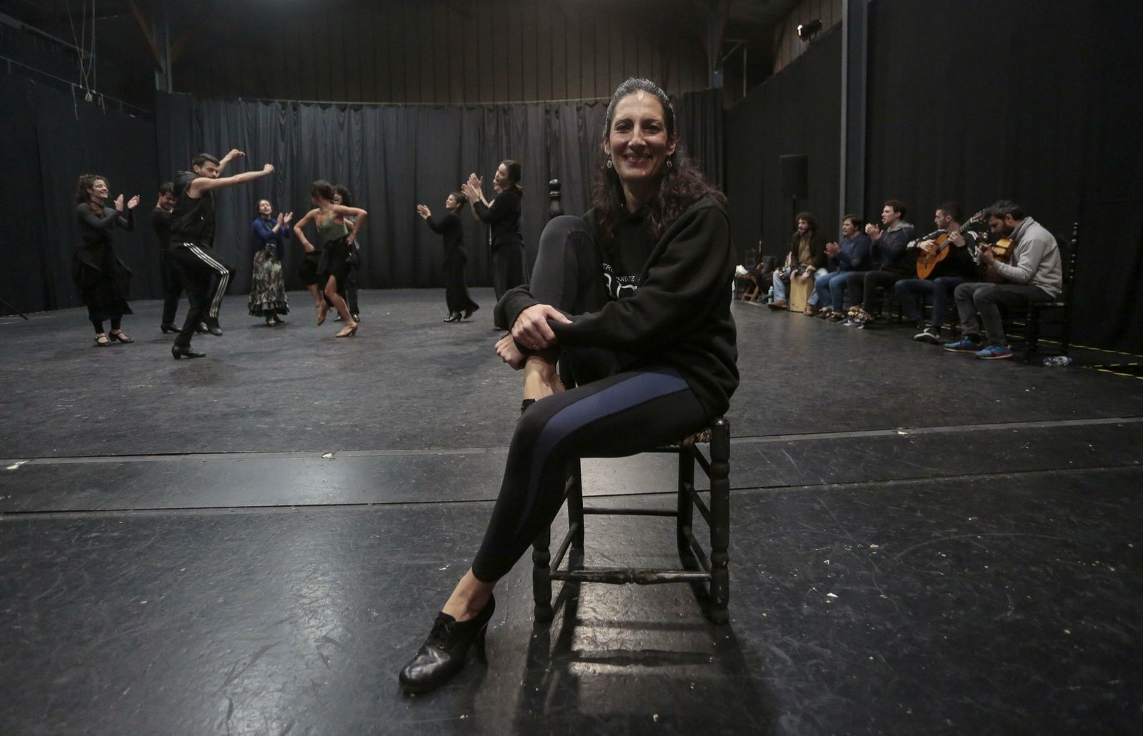 Úrsula López, durante un ensayo