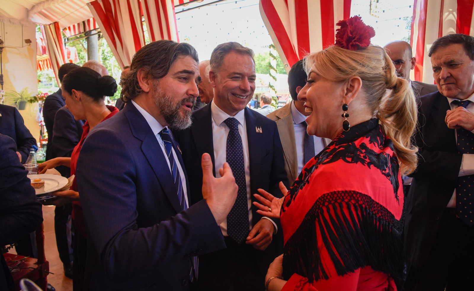 Recepción del Banco Santander.