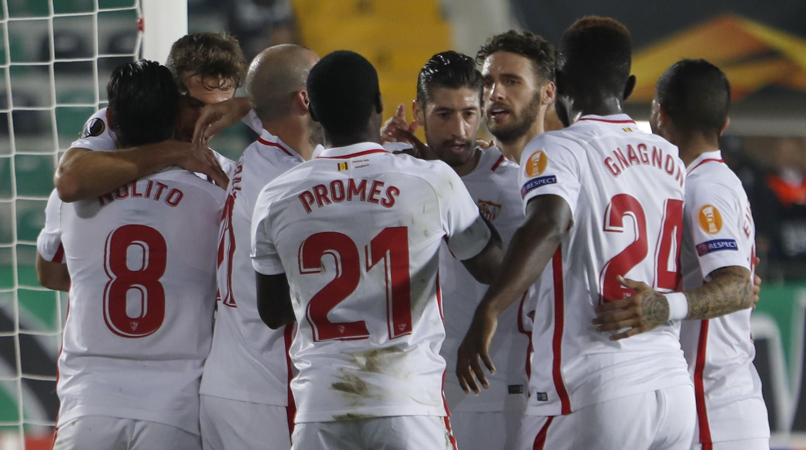 Las imágenes del Akhisar-Sevilla