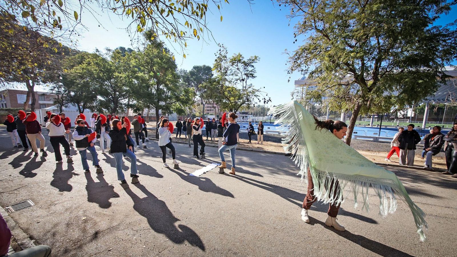 Ensayos para la inauguración de hoy.