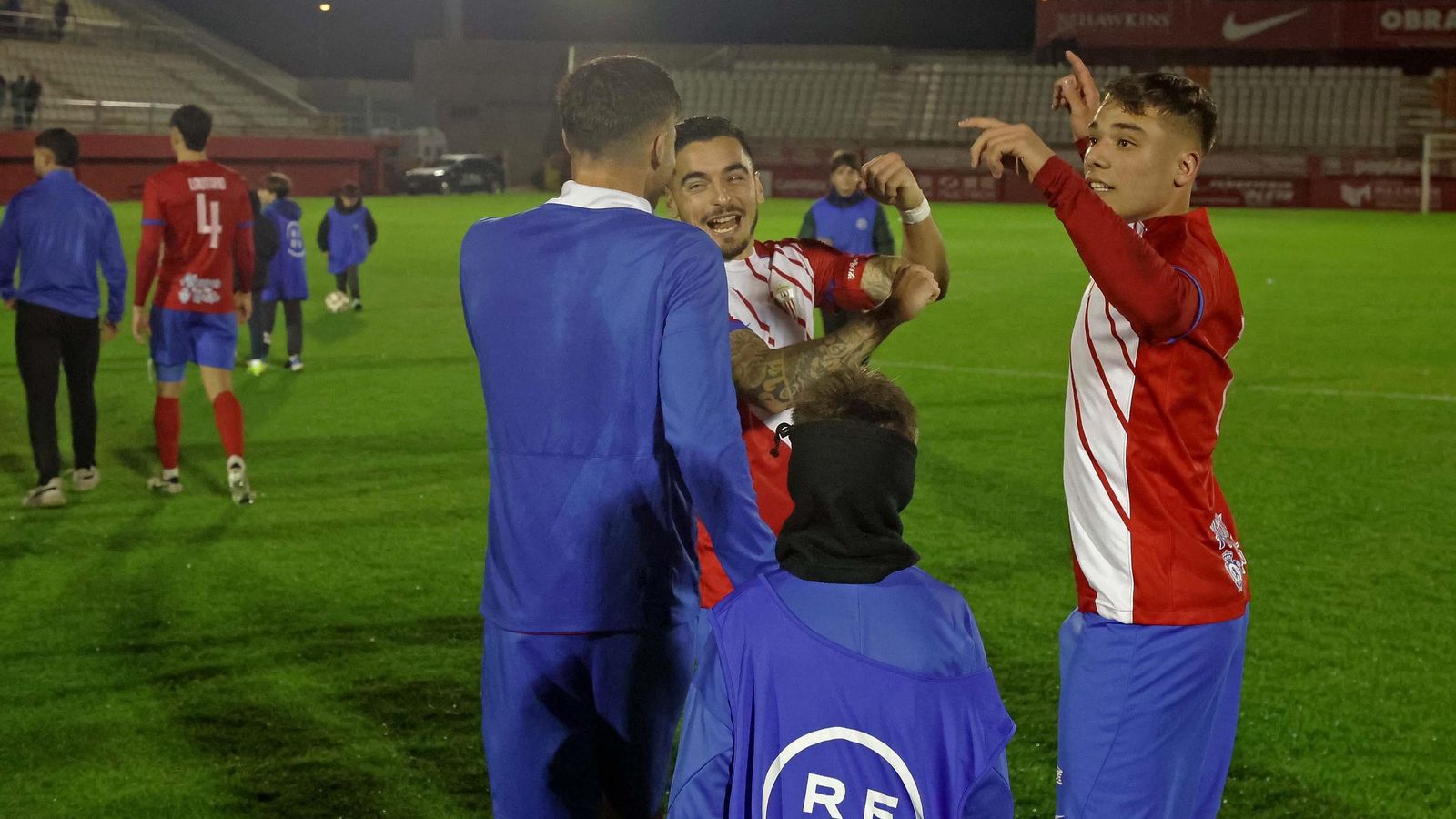 Leiva (d), con Iván y Tomás.