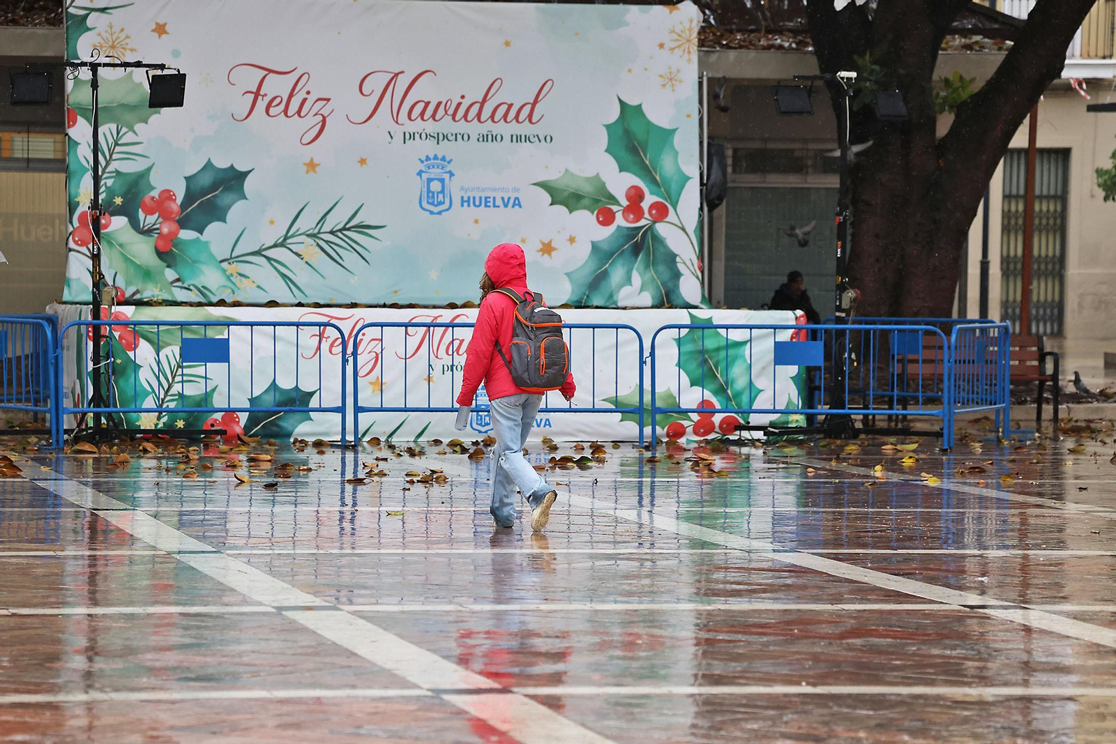 Las imágenes de la mañana de lluvia en Huelva