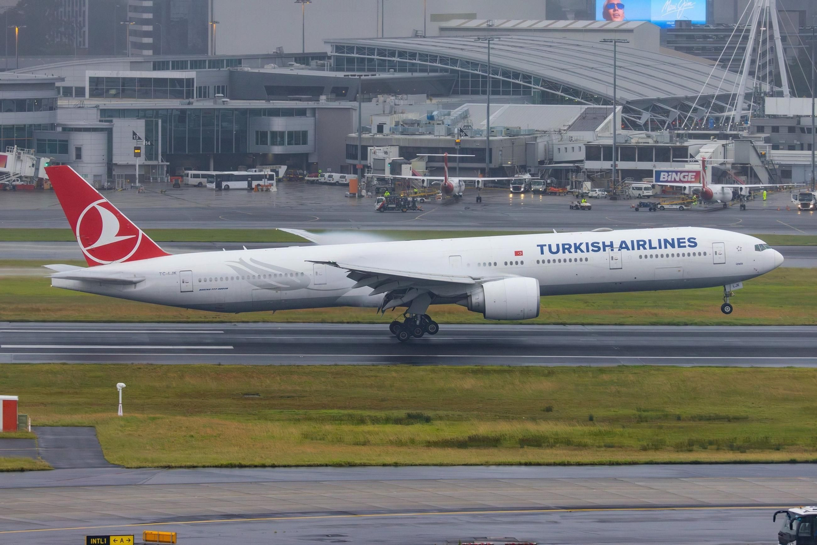 Un avión de la compañía Turkish Airlines.
