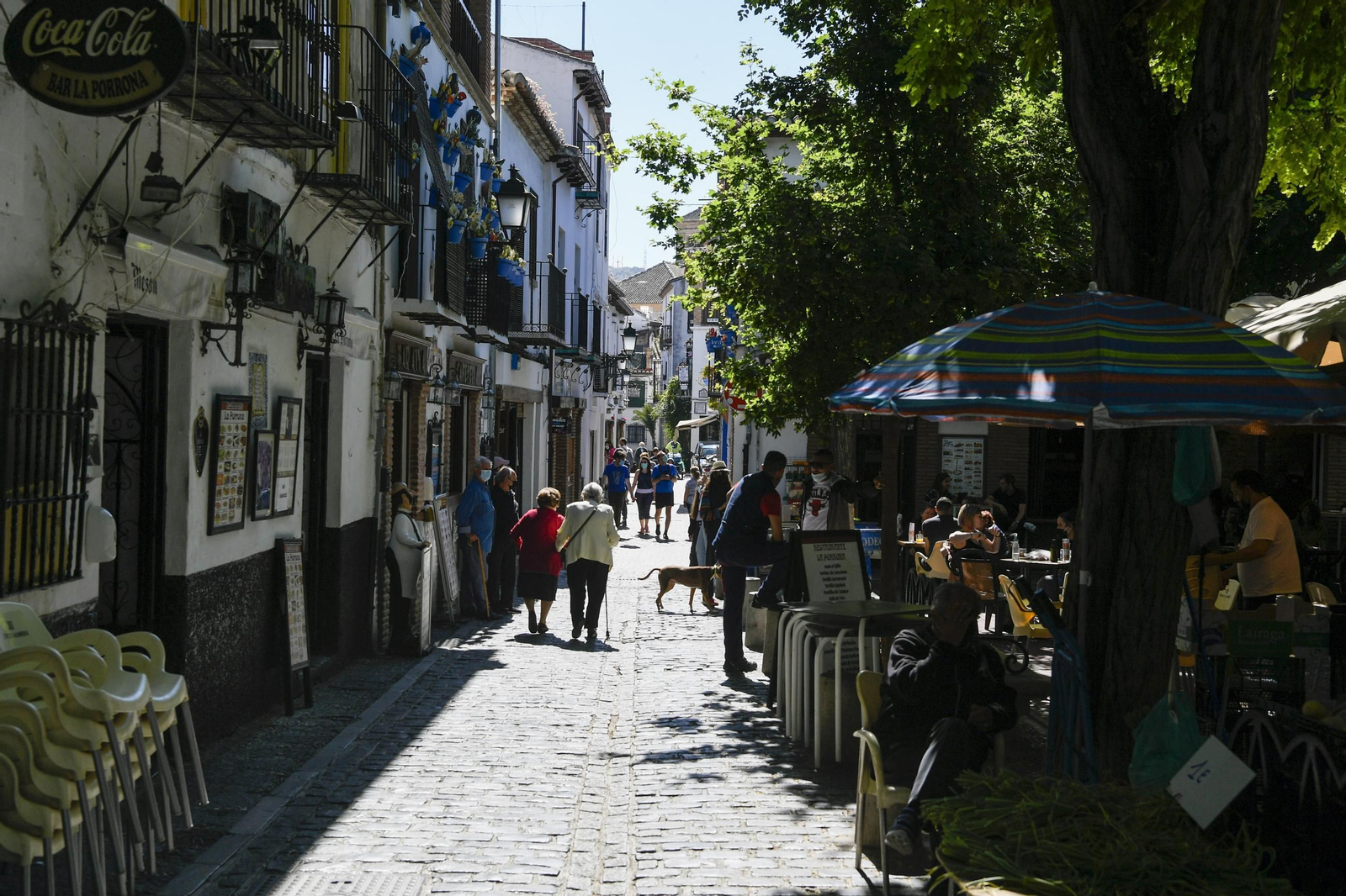 Imagen del Albaicín, un barrio emblemático de Granada.