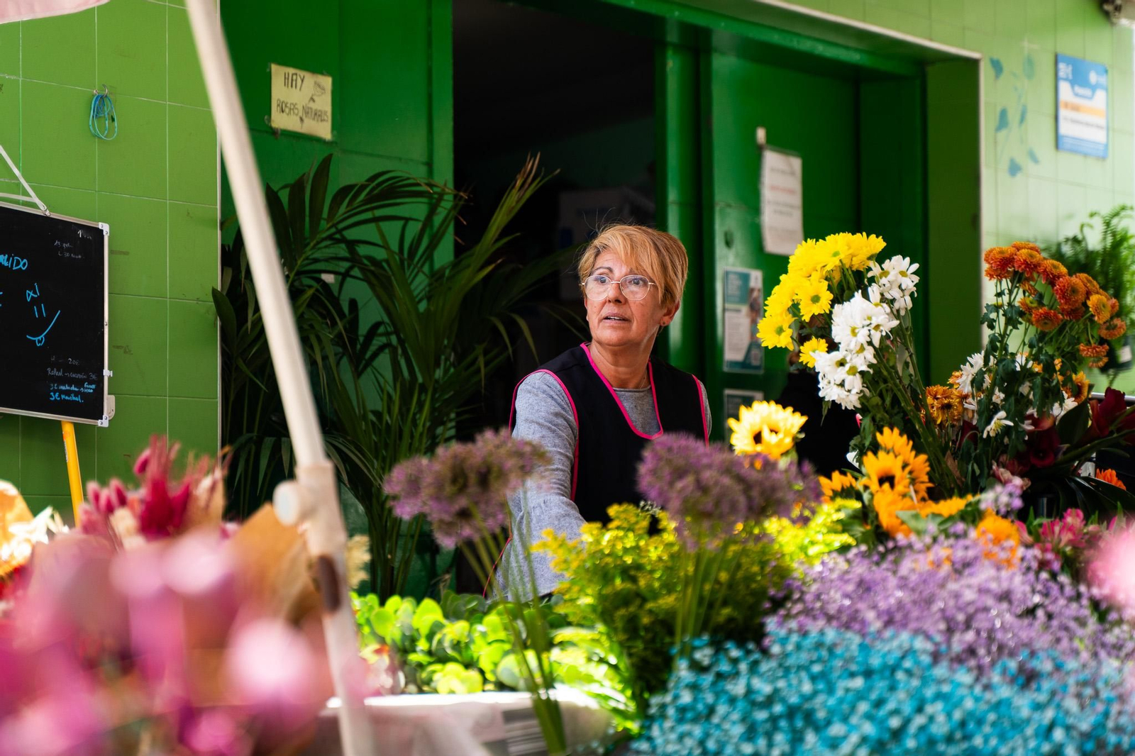 Imágenes del ambiente en el Mercado del Carmen en la mañana del martes