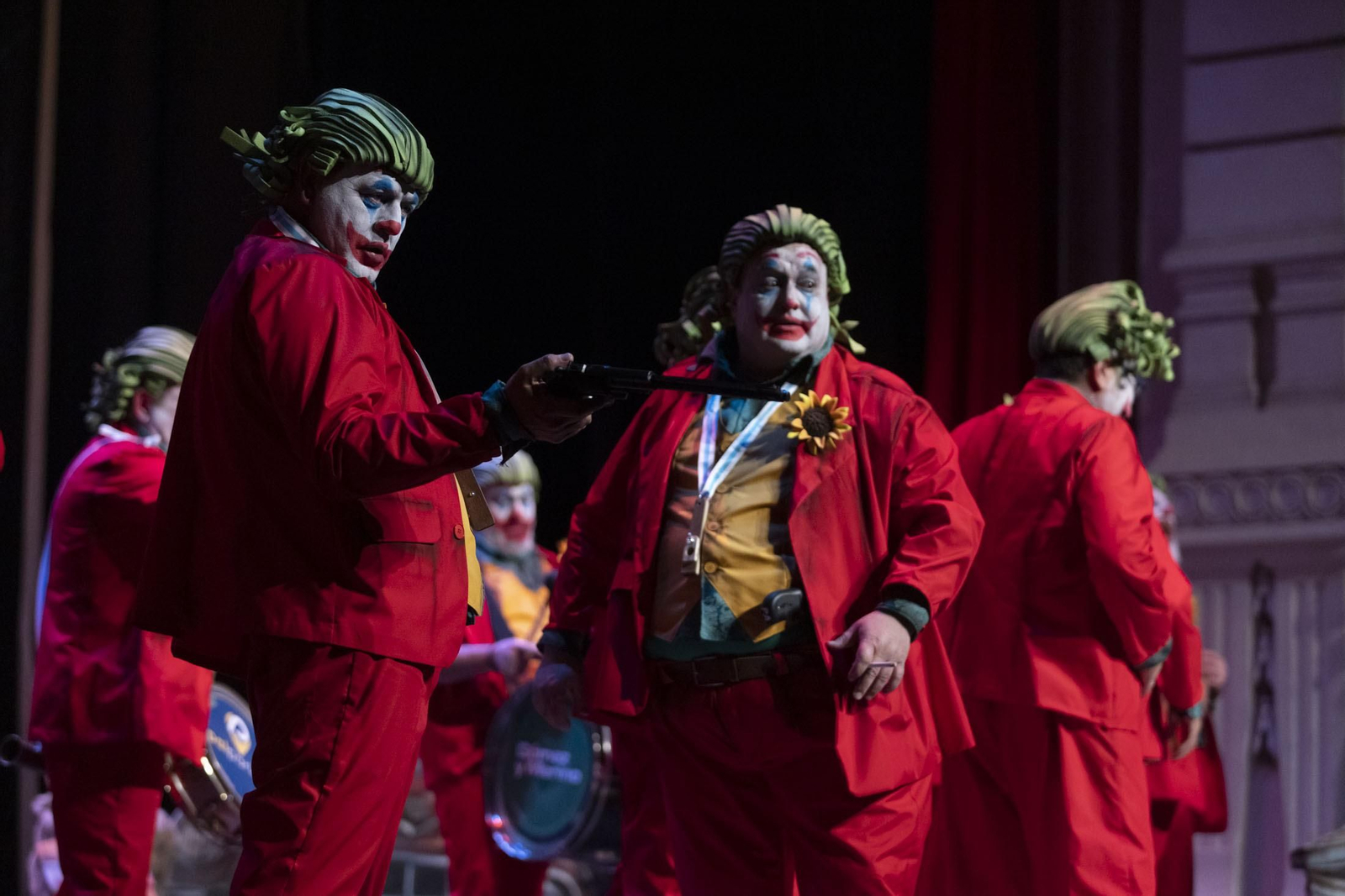 Imágenes de la actuación de la murga de Huelva '¡¡¡Yokejé!!!' en el Carnaval Colombino