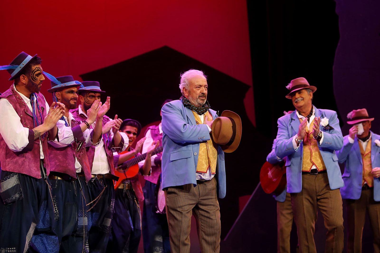 Antonio Martín la noche de la final del COAC 2027 en la que se despidió del Carnaval con su comparsa 'Ley de vida'.