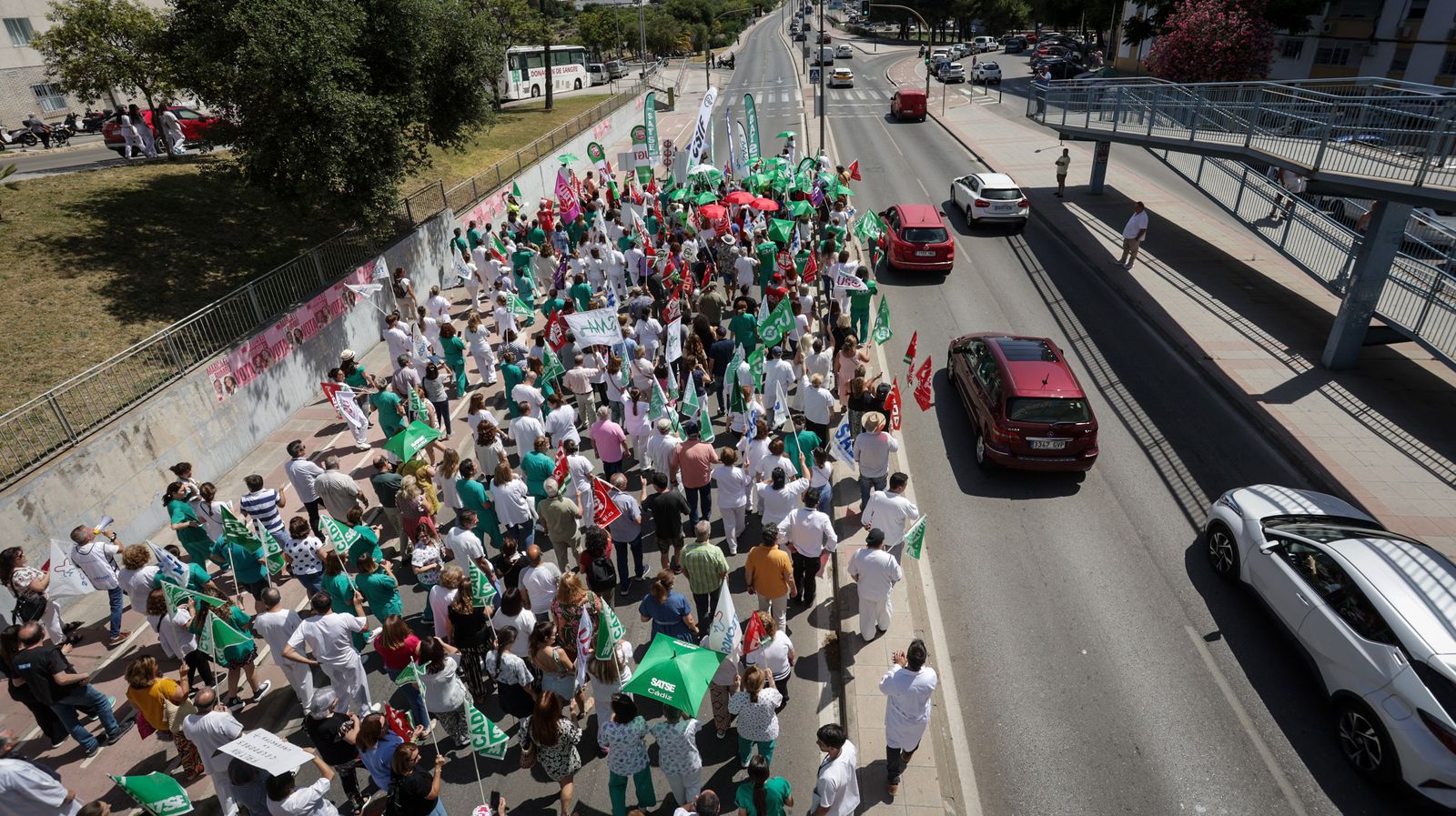 Imágenes de la manifestación en jerez por una Sanidad Pública y de Calidad
