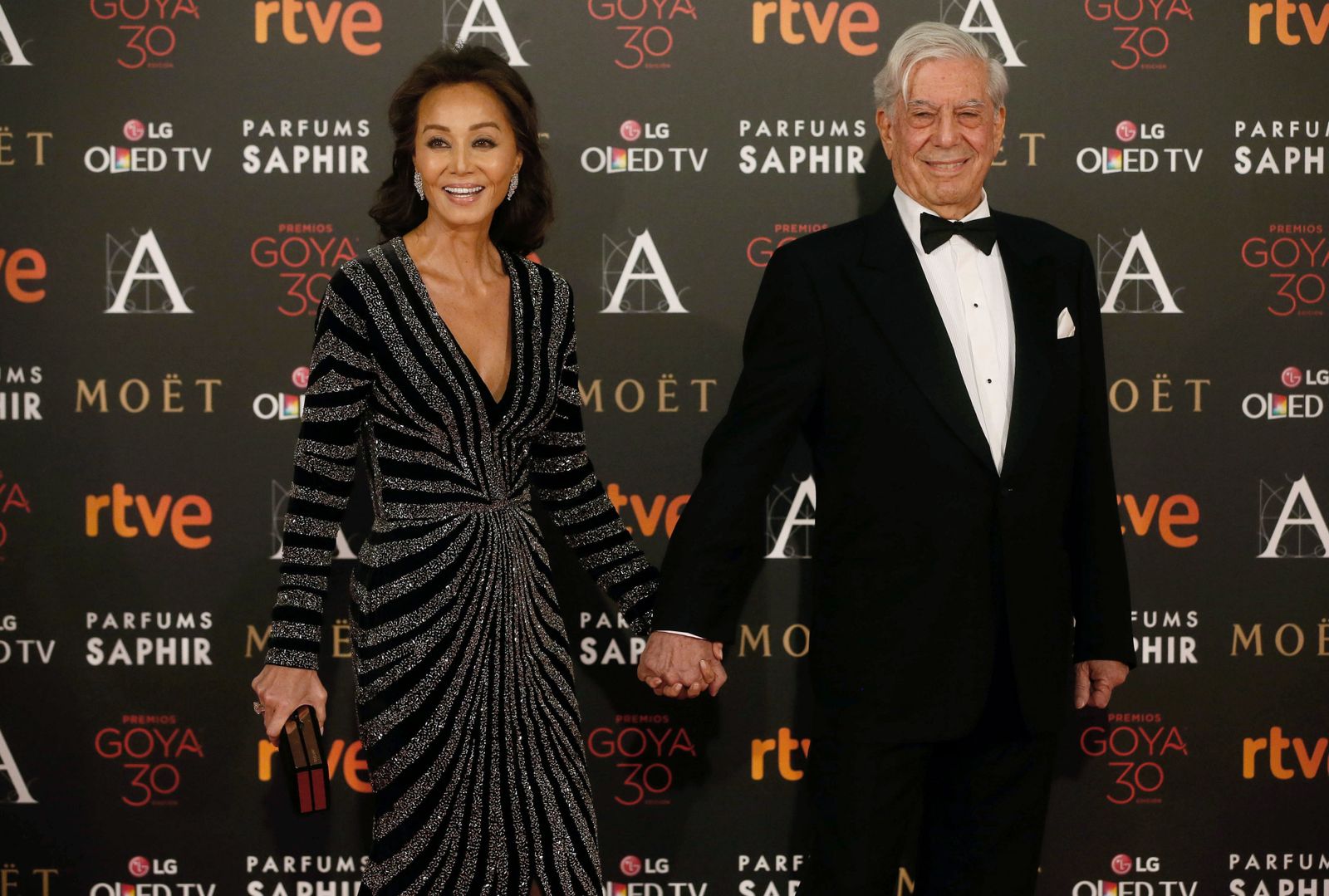 Isabel y Vargas Llosa, juntos en un 'photocall'