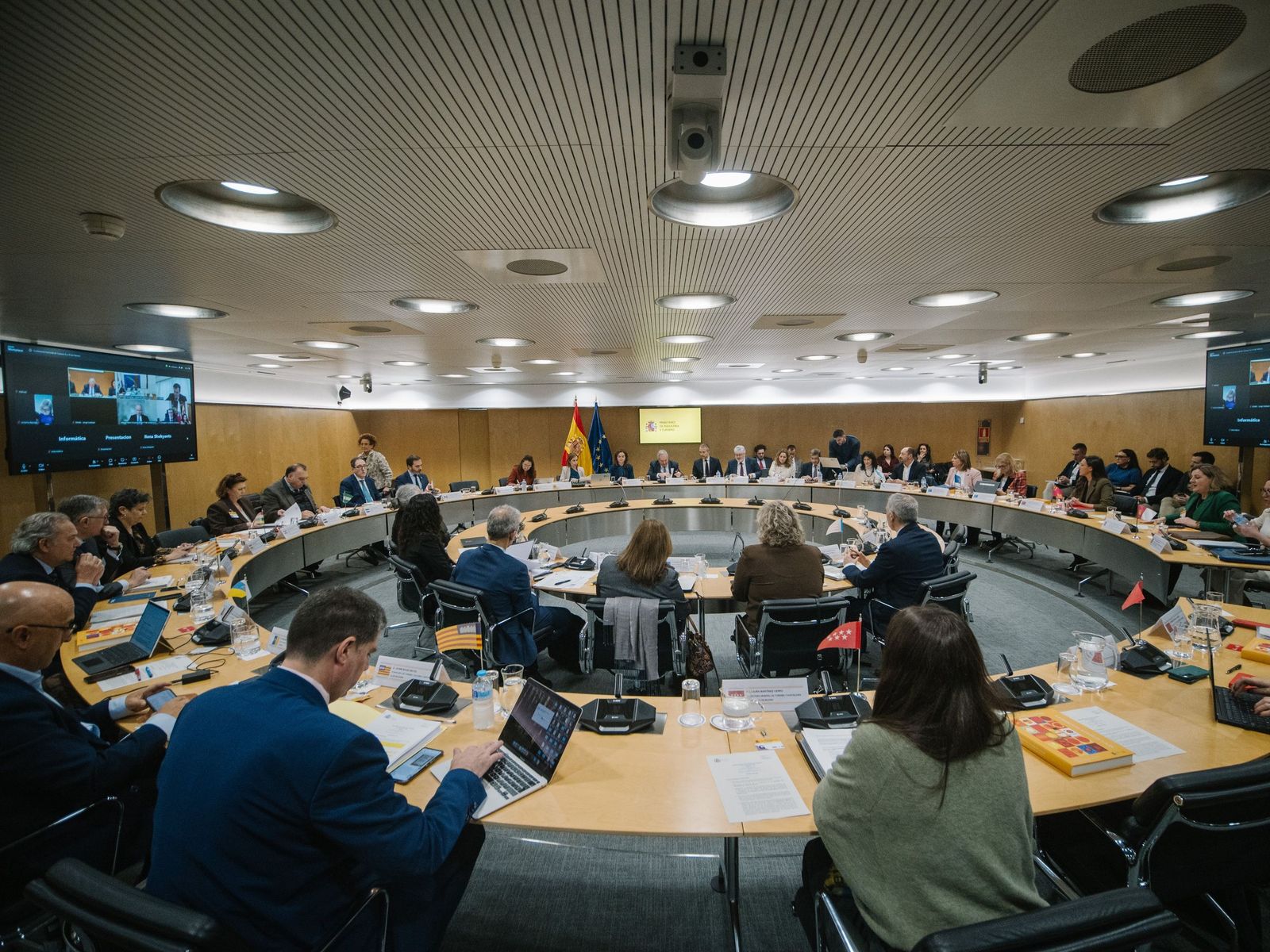 Vista de la sala donde se celebró la Conferencia Sectorial de Turismo.