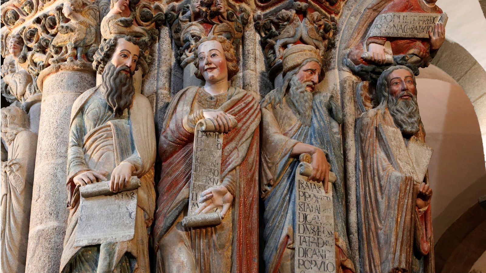 Detalle del Pórtico de la Gloria